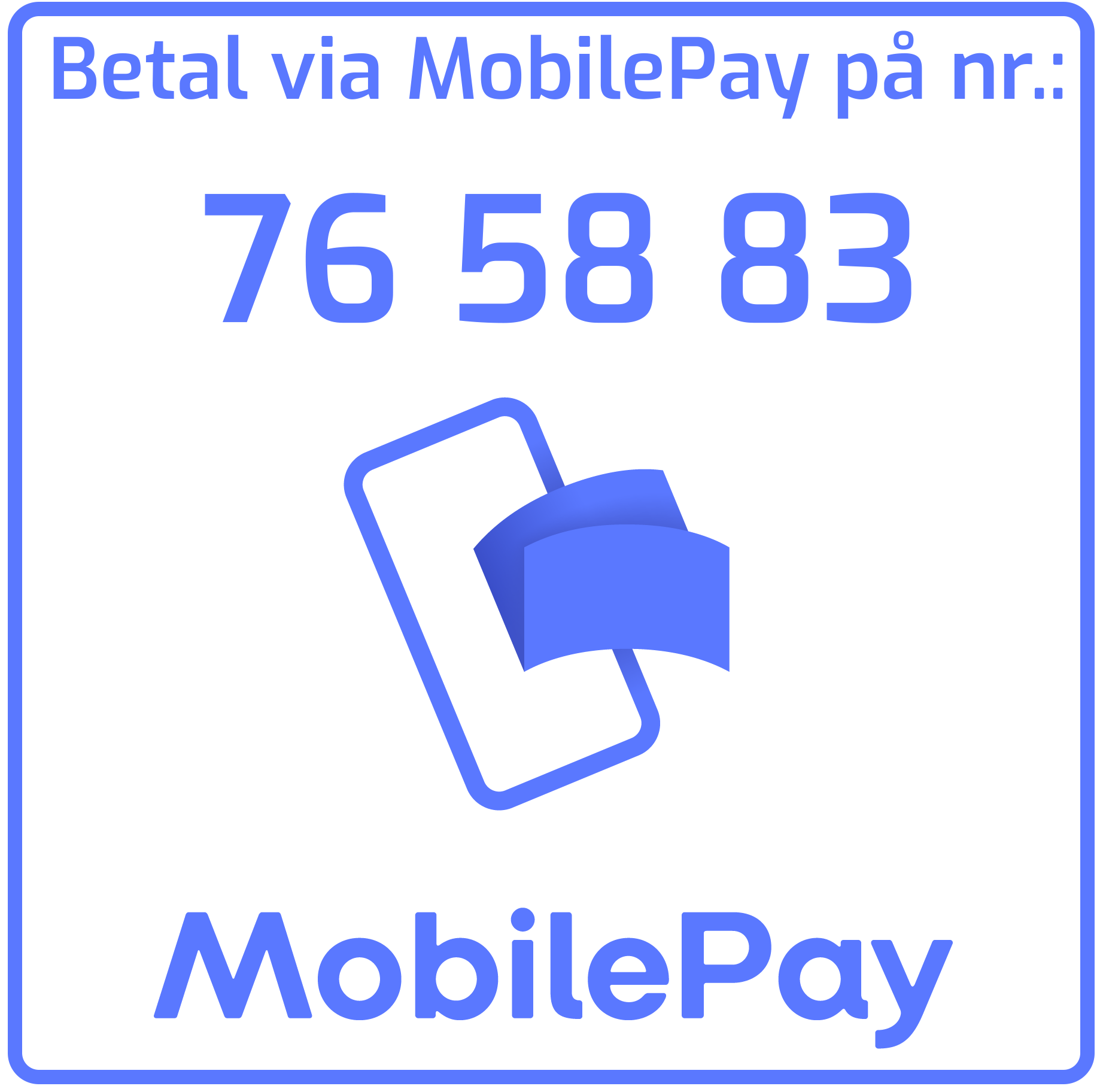 MobilePay Logo med nummer