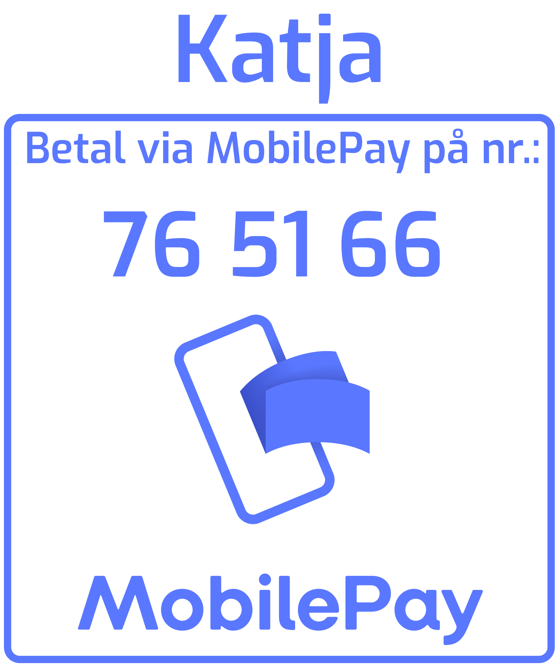 MobilePay Logo med nummer Katja